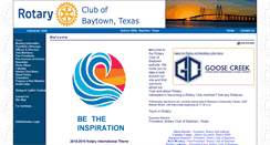 Desktop Screenshot of baytownrotary.org