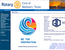 Tablet Screenshot of baytownrotary.org